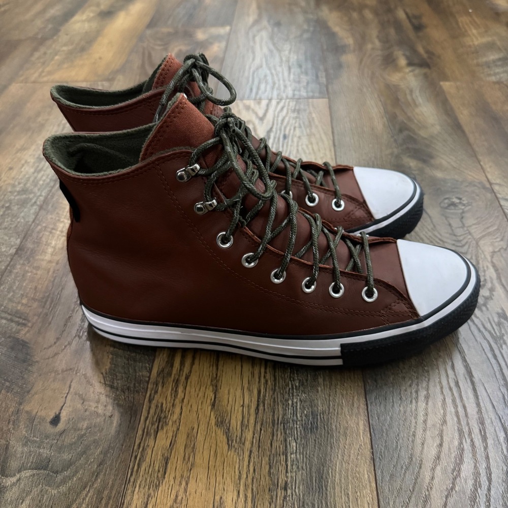 Converse Chuck Taylor All Star City Trek Brown Leather Waterproof Boots Mens 10